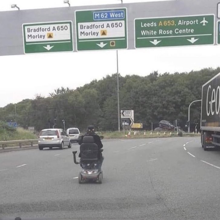 Anyone lost their grandad near the M62?