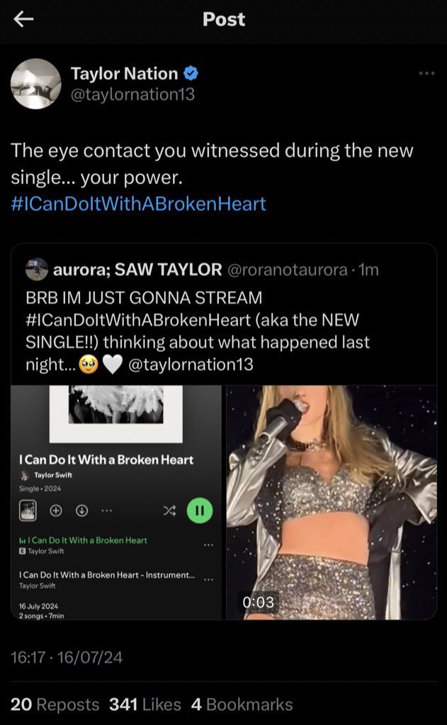 aurora; is a showgirl!!❤️🔥 tweet media