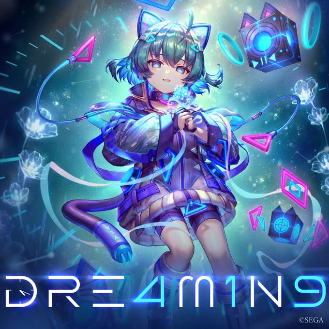 SEGA様『CHUNITHM』にて「ナイ/サンカヨウの子守唄」のイラストを担当させて頂きました。  キャラクター人気投票ならびに楽曲コンテストナイ部門最優秀楽曲 Lamanya様「DRE4M1N9」のイラストとなります。よろしくお願いいたします 