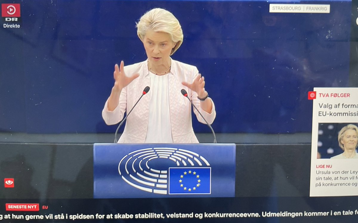 lykkefriis's tweet image. Von der Leyen slår i #policyguidelines fast, at kandidatlandene 🇺🇦etc skal være optagelsesklare; men EU skal også være modtagelsesklar. Udelukker ikke traktatændring #eudk