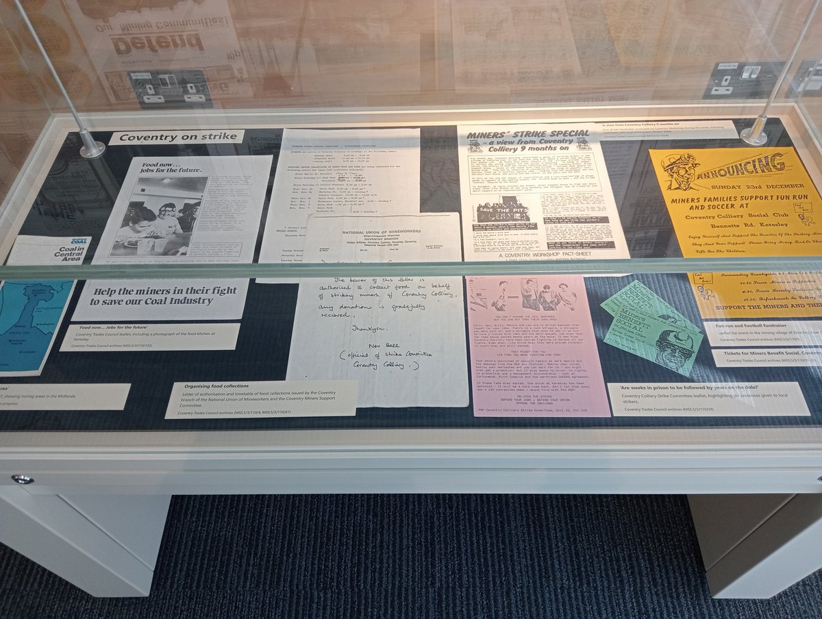 Excellent exhibition <a href="/MRCWarwick/">Warwick MRC</a> on the 1984/5 miners' strike, which I visited yesterday.