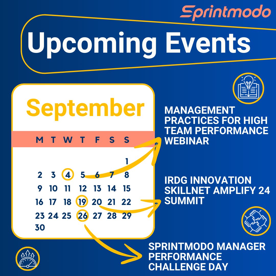 sprintmodo's tweet image. Some upcoming events for managers 👇🚀
Want some help to bring out the best in your team for the rest of 2024? Here are some events that we believe will help! Reach out for more info🌟@corkskillnet @SkillnetIreland @tp1obrien #HighTeamPerformance #TeamManagers #ManagerDevelopment