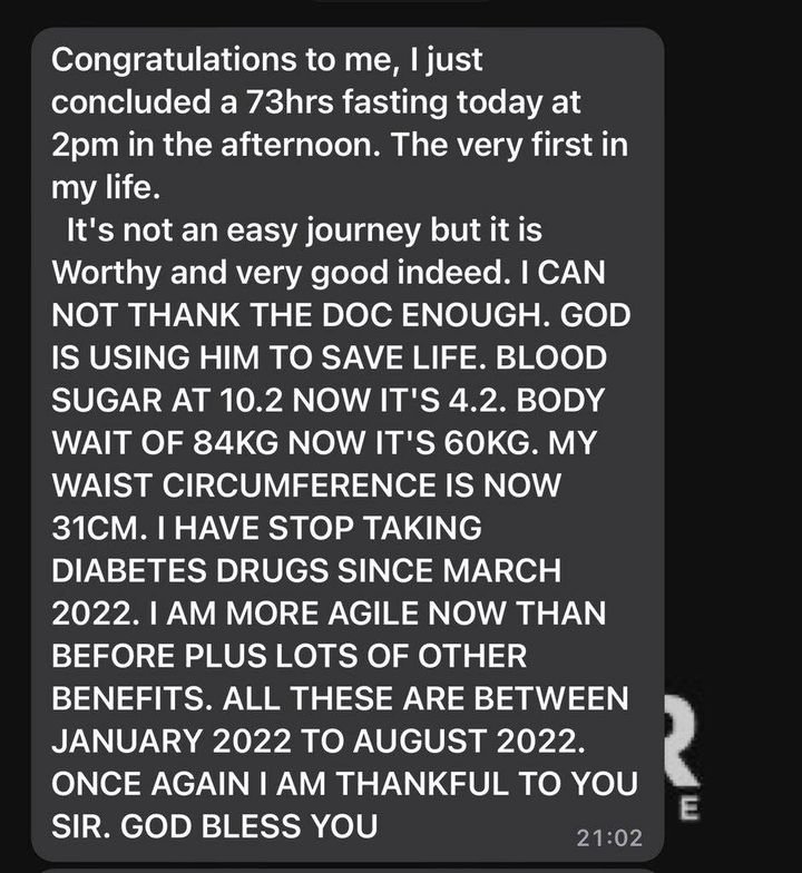 g_diets_'s tweet image. Good morning everyone 

Another beautiful day to remind you:

Diabetes type 2 can be reversed✅

Hypertension can be reversed ✅

Fatty liver can be reversed ✅

PCOS can be reversed ✅

Fibroid can be shrunken ✅

Ulcer can be cured ✅

Don’t die in silence.