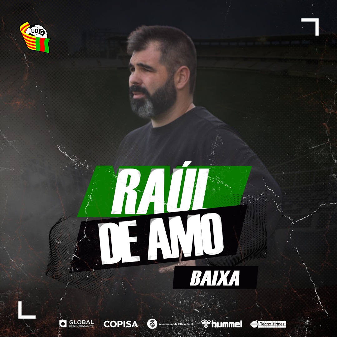 [BAIXA]

Un cop anunciada la desvinculació de la <a href="/udgornal/">UD Gornal</a> amb el <a href="/CELHospitalet/">CE L'Hospitalet</a>, donem les gràcies al tècnic <a href="/rauldiamo/">Raul de Amo</a> que ha dirigit el <a href="/FilialCELH/">Filial CE L'Hospitalet</a> a #1Cat. També agraïm la feina feta a tots i cadascun dels jugadors i cos tècnic que han format l'equip durant la temporada.