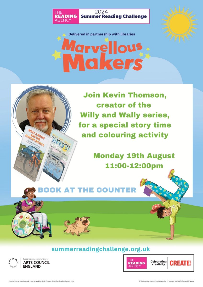 I'm back in Abingdon Library to read my books on the 19th August at 11am!! Ooer! kevinthomson.ampbk.com
And on YouTube.