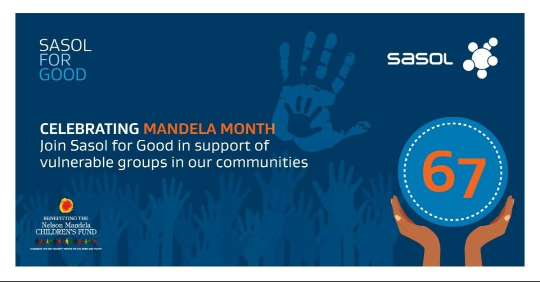 It's #MandelaDay today, and once again <a href="/SasolSA/">Sasol</a> employees have joined thousands of people across South Africa to do some good in the world 🎊. #SasolForGood #SasolinSociety
