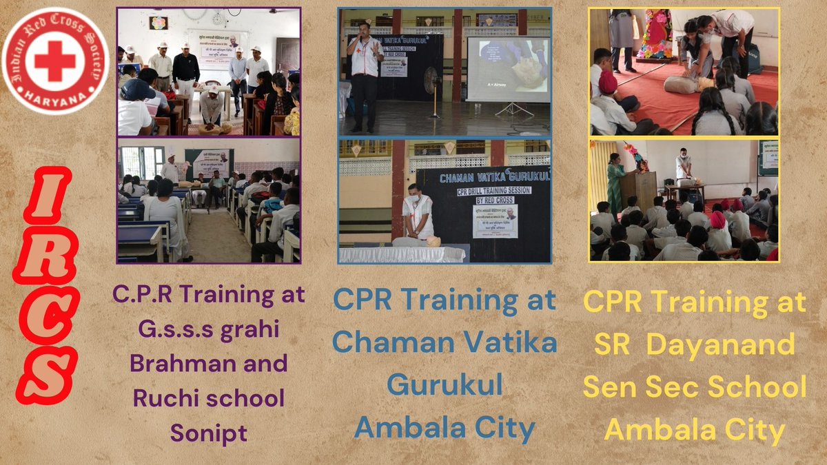 RedHaryana's tweet photo. For Inquiries: ircs.haryana.pr@gmail.com
#IndianRedCrossSociety #17thJuly #needyoursupport #ircsharyana #RedCrossYouth #redcrossharyana #CPR #cprtraining #CPRSavesLives #PrimaryAid #sonipat #ambala #ambalanews #sonipatnews #haryana #HaryanaNews #news #ViralNewsUpdate https://t.co/OiIgkamCBx