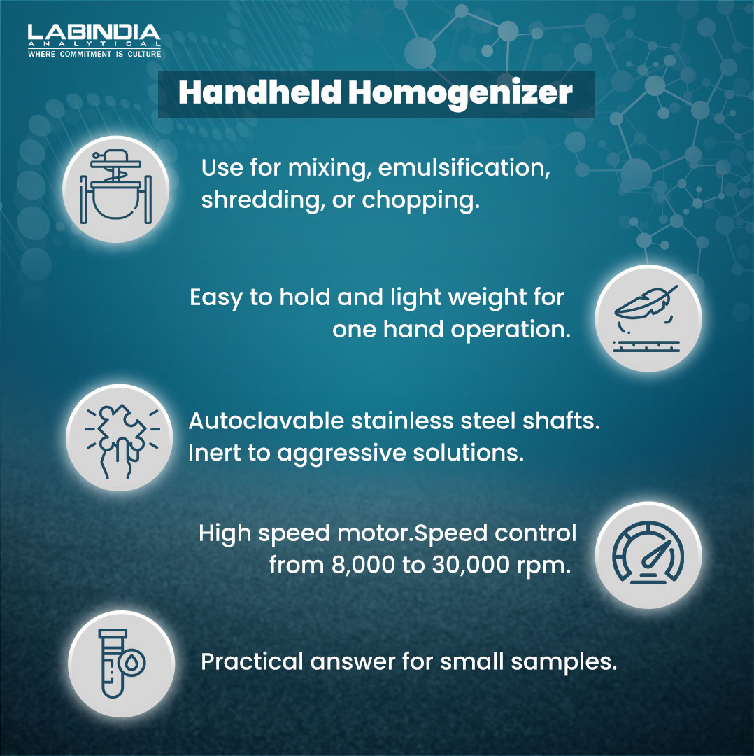 Laipl's tweet image. A versatile tool for precision homogenization in diverse applications. Ideal for tissue research, pharmaceutical quality control, RNA/DNA isolation, and material science.

labindia-analytical.com/product/life-s…

#Labindia #LifescienceProduct #wiggens #HandheldHomogenizer #handheld