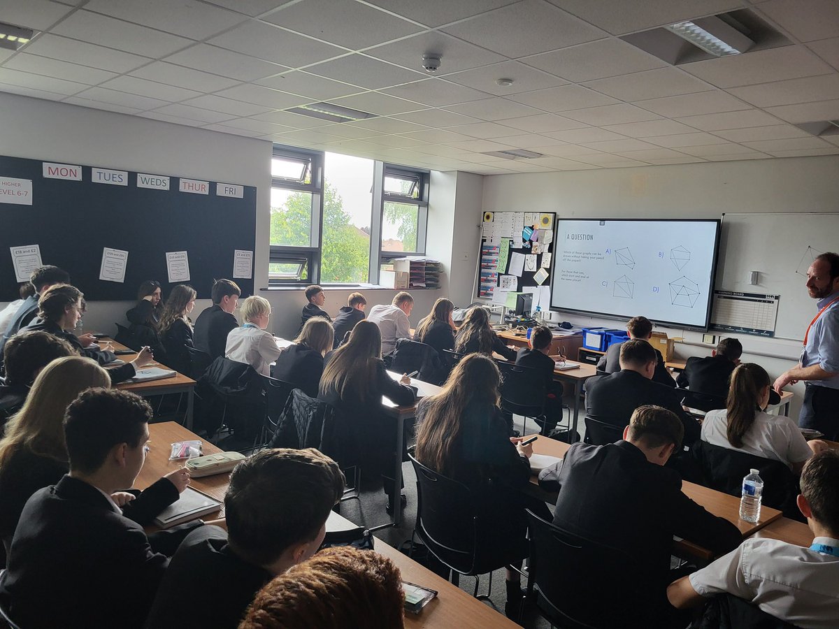 10T1 and 10L1 took part in a Graph Theory Session run by AMSP (Advanced Maths Support Programme) last Wednesday. Students were fully engaged in the session and loved getting creative with different graphical tasks.
#maths #highabilitylearners #aspiration