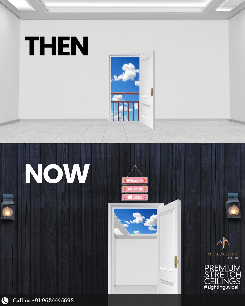 jmdecorstudio's tweet image. Past: The sky set the scene for our outdoor escapades.
Present: Indoors, it dazzles as printed stretch ceilings!
Bring the sky inside, transforming daily life into a cloud-filled a journey. 

📞 Call us 96355 55693.

#stretchceiling #interiordesign #skytheme #JMdecorstudio