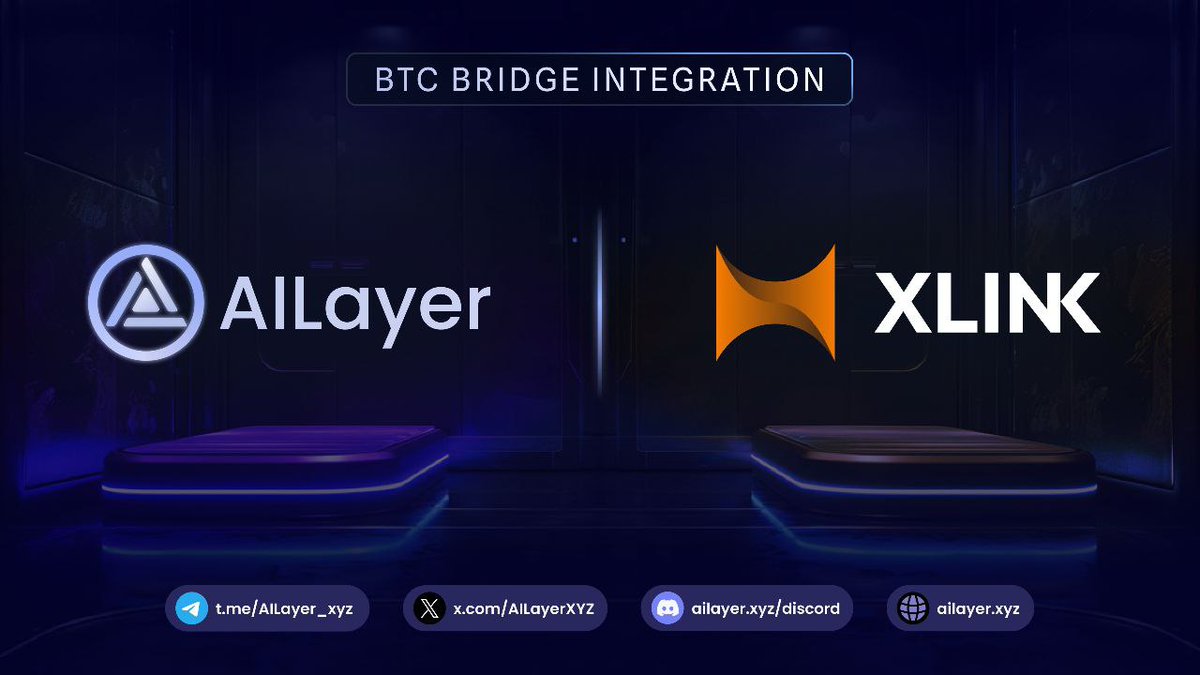 AILayerXYZ's tweet photo. 🔗 #AILayer has seamlessly integrated with @XLinkbtc!

Now you can leverage XLink’s advanced cross-chain bridge on https://t.co/bMeMWTiXlv for secure and rewarding transactions. By bridging $aBTC to AILayer, you not only enhance interoperability but also unlock more rewards through our staking events!

💡 XLink aggregates liquidity across all #Bitcoin #Layer2 solutions through its $aBTC, bridging liquidity gaps and preventing fragmentation.

🚀 Maximize your AILayer rewards by leveraging the XLink Bridge to bridge $aBTC assets and unlock up to 5x TVL Points on AILayer.

Join our community 🔽
• TG: https://t.co/1KWdnoasHS
• Discord: https://t.co/u1YhPt1VXf

#AI #BTC