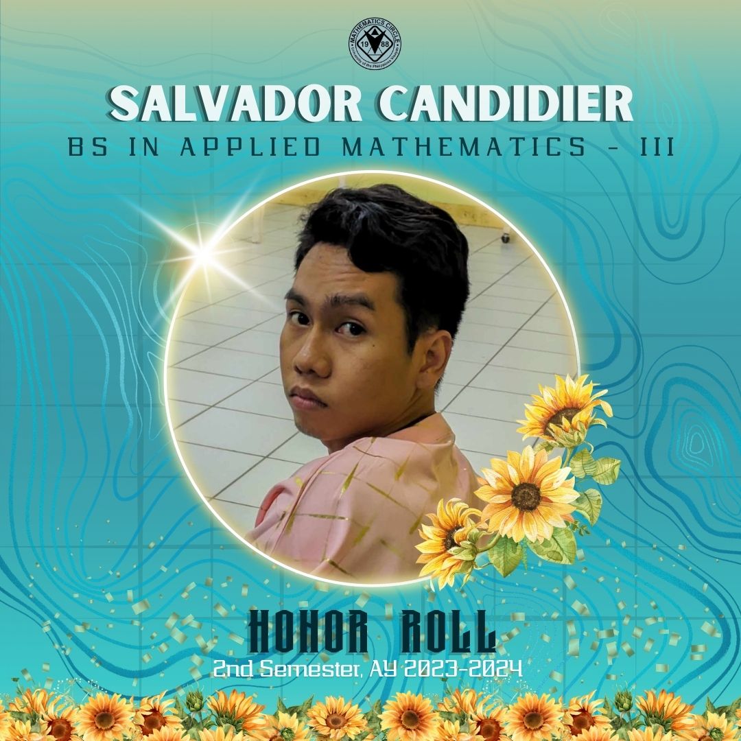 UPVMathCircle's tweet photo. Bati ko, honors ka naman? Eyy ka muna eyy🤙🤙

Congratulations to the 𝙈𝙖𝙩𝙝𝙊 𝙃𝙤𝙣𝙤𝙧𝙞𝙛𝙞𝙘 𝙎𝙘𝙝𝙤𝙡𝙖𝙧𝙨 for the previous semesters! https://t.co/NvcDiQ0cOJ