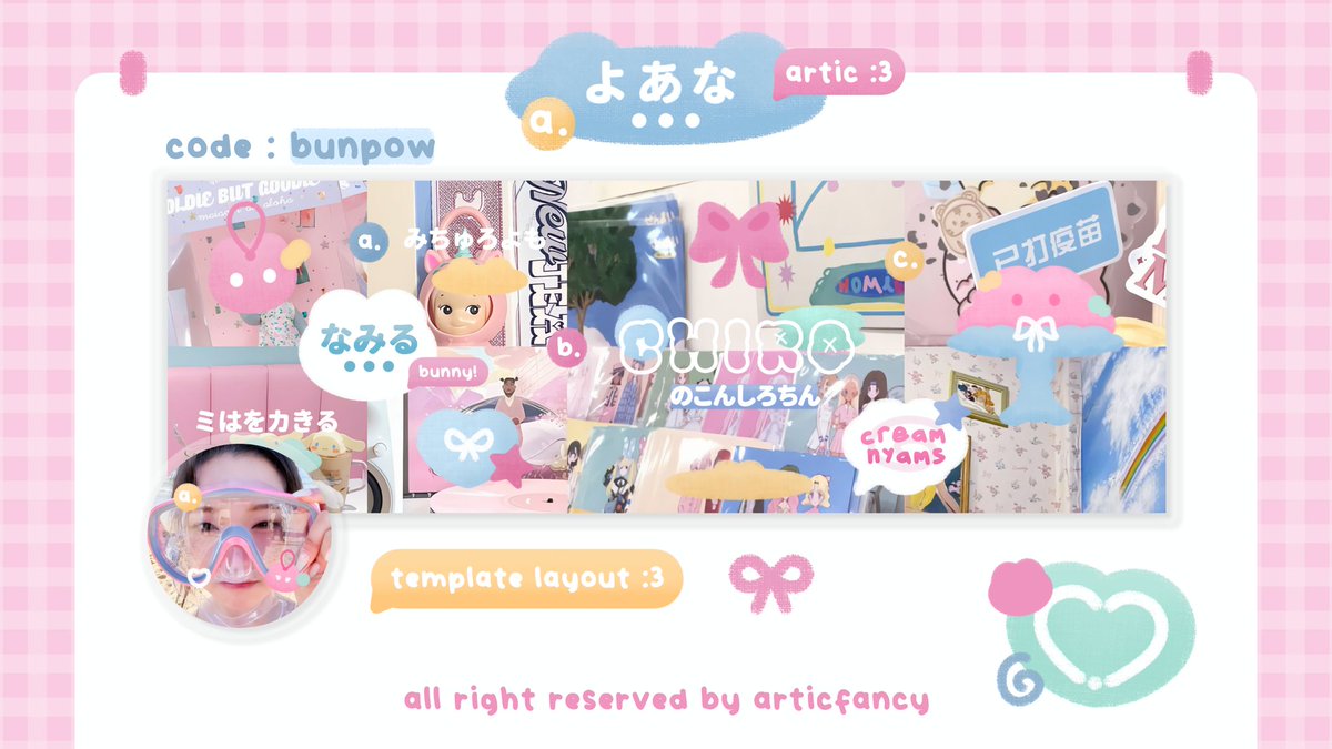 ArticFancy's tweet photo. help retweet will be appreciated 🍧

halo chingu :3 disini artic comeback nih bawain 10 template layout yang kalian siap ospek hari ini jikalau ada kemiripan design moodboord dengan pihak lain tolong kasih tau aku yaw ♡⁠˖⁠꒰⁠ᵕ⁠༚⁠ᵕ⁠⑅⁠꒱
#zonauang https://t.co/0FzlQAcKFz