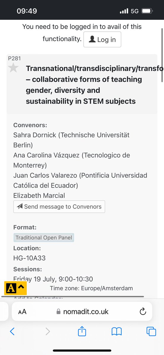 Heading to Amsterdam to #EASST4S2024 to present on #teaching #Gender, #Diversity @ #Sustainability in #STEM in a global classroom