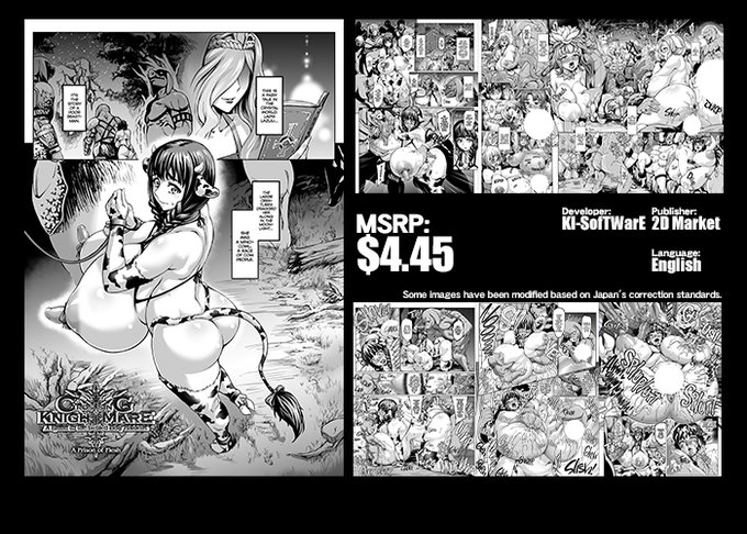 KI-SofTWarE
Overseas Translations

CrossinG KnighTMarE
- A Hymn to the Defiled Holy Maidens
: A Prison of Flesh

On Sale!

Developer:KI-SofTWarE
Publisher:2D Market
MSRP:$4.45
Language:English

FAKKU
https://t.co/eF9UpWuj5y 