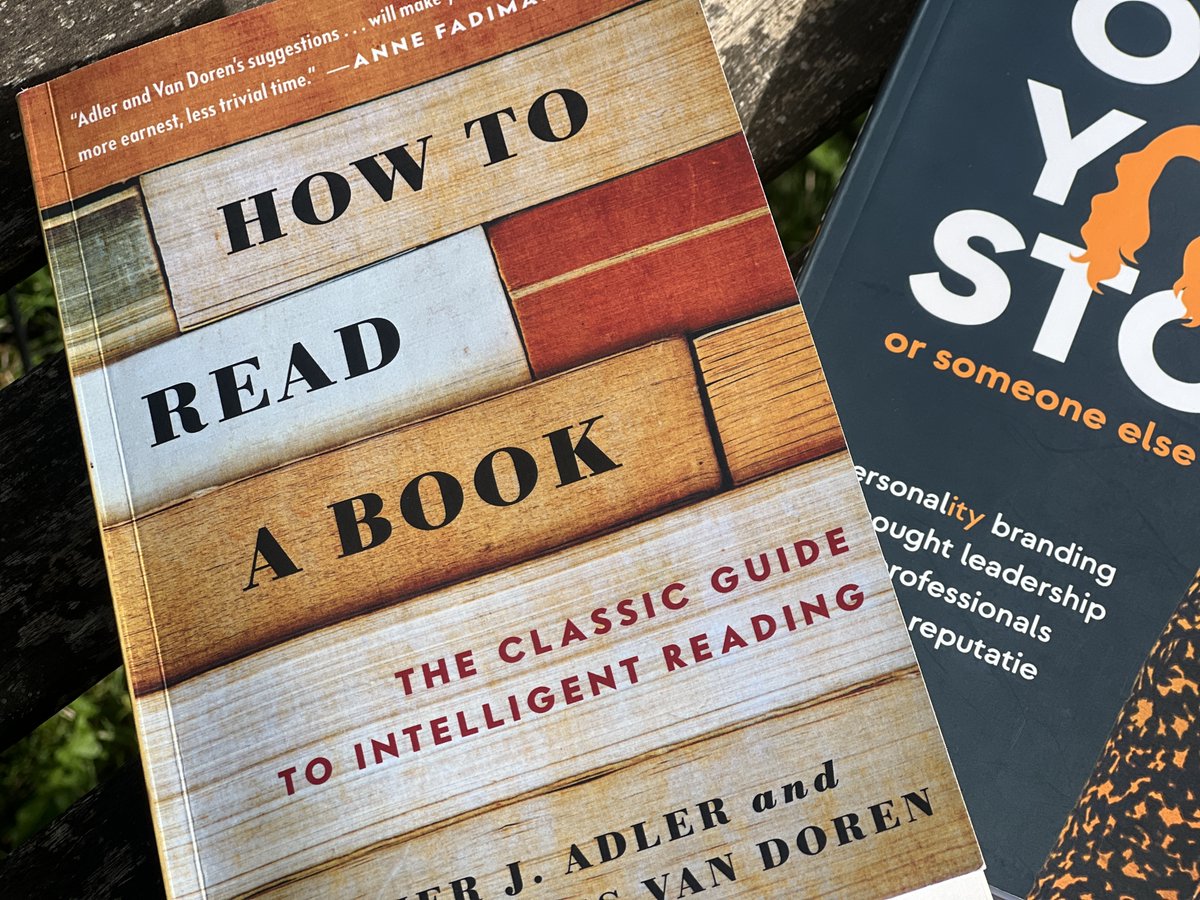 I'm reading a book on how to read a book, and it is teaching me how to become a better writer.