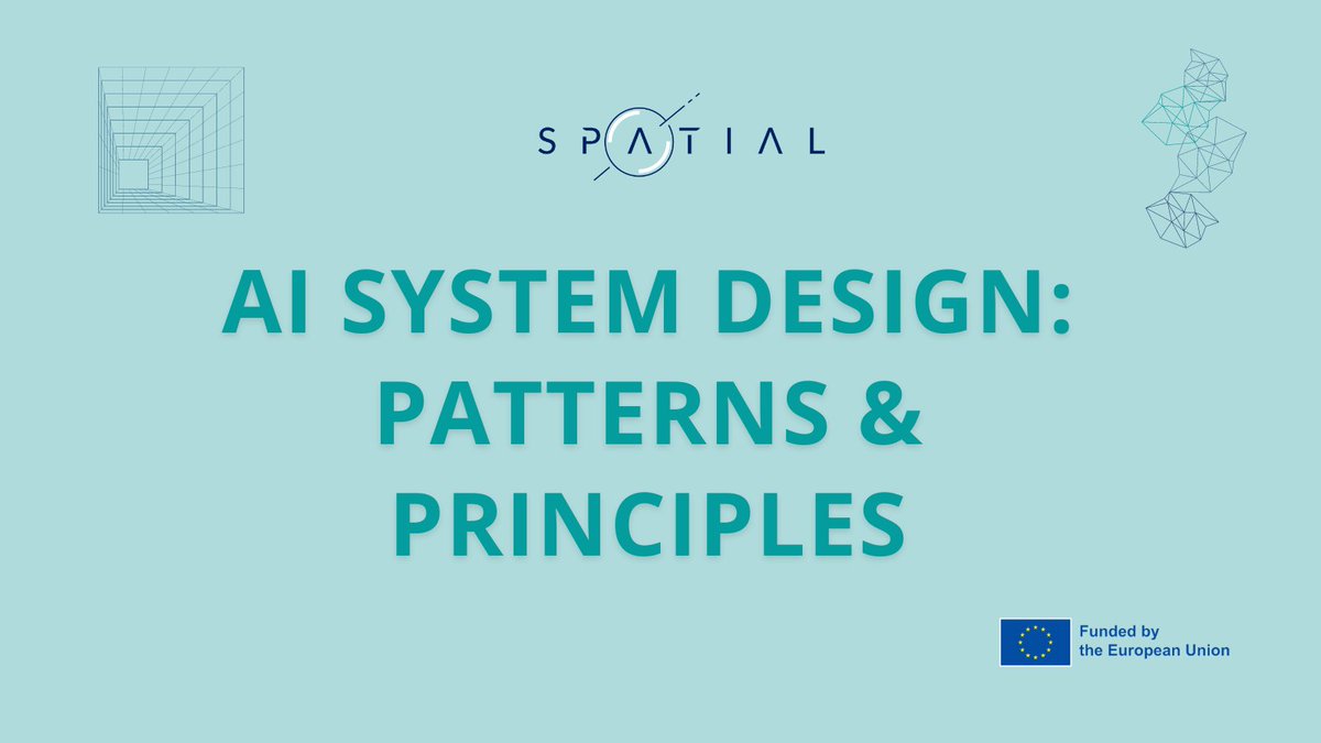 SPATIAL_H2020's tweet image. ⚡AI SYSTEM DESIGN-PATTERNS AND PRINCIPLES⚡
@SPATIAL_H2020 design patterns are conceptual frameworks that address the unique challenges and requirements of creating secure, transparent, and accountable AI-driven systems.
👉 spatial-h2020.eu/patterns-and-p…

#SPATIALpatternsandprinciples