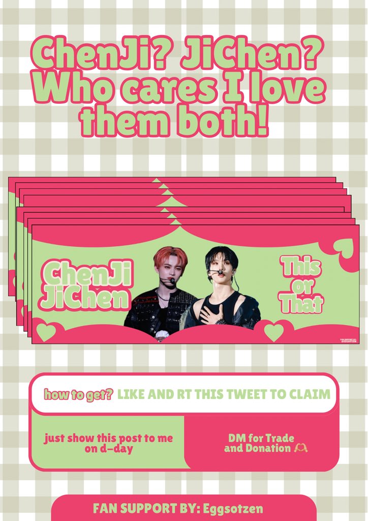 eggsotzen's tweet photo. TDS3 in Manila fan support by: @eggsotzen
— chenji? jichen? who cares i love them both!

- like &amp; rt / 1:1 ratio
- loc: around MOA
- just show this post to me on d-day
- DM for donation and trades

#NCTDREAM_THEDREAMSHOW3_in_MNL #THEDREAMSHOW3_in_MANILA https://t.co/YQY3bW4RMJ