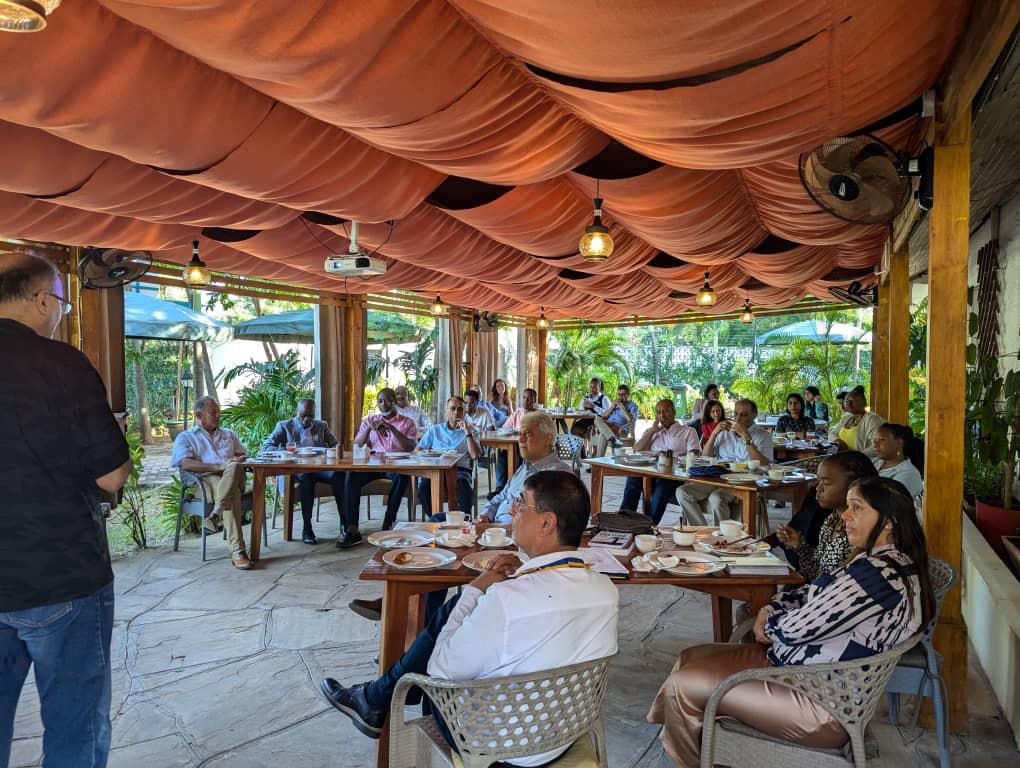 RotaryBahari's tweet photo. Our esteemed Baharian, Walarick Nittu, delivered an insightful presentation on achieving goals through lessons learned from climbing Mount Kilimanjaro four times.
#rotaryclub #rotarybaharidar #rotaryinternational #ServeToChangeLives #themagicofrotary https://t.co/zwudmhei5U