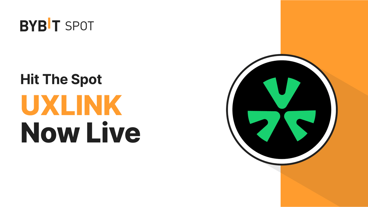 📣 $UXLINK is Officially listed on #BybitSpot with Spot Grid Bots function available! <a href="/UXLINKofficial/">UXLINK</a>

Deposit &amp; Trade #UXLINK to share the 2,000,000 $UXLINK Prize Pool

🌐 Learn More: i.bybit.com/ab217p6l
📈 Trade Now: i.bybit.com/1abE5QI6

#TheCryptoArk #BybitListing