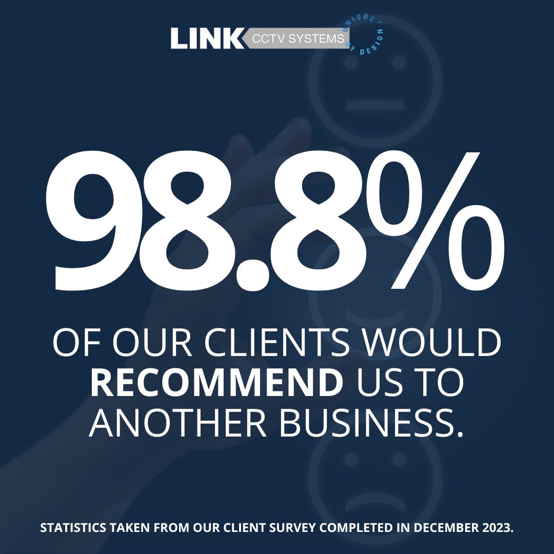 98.8% of our clients would recommend us to another business. Find out why!

🌐 Check out our website: linkcctv.co.uk
📰 Read our brochure: linkcctv.co.uk/brochure/
😃 Learn about our client survey: linkcctv.co.uk/client-survey/

#LinkLife