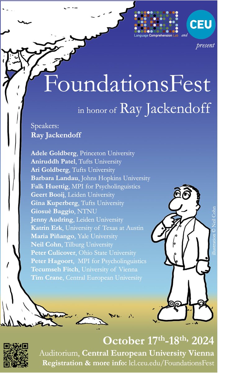 LCL_CEU (@lcl_ceu) on Twitter photo Registration is now open for FoundationsFest <a href="/ceu/">Central European University</a> organized with <a href="/giosuebaggio/">Giosuè Baggio</a> in honor of Ray Jackendoff! Register here: lcl.ceu.edu/FoundationsFest Registration is now open for FoundationsFest <a href="/ceu/">Central European University</a> organized with <a href="/giosuebaggio/">Giosuè Baggio</a> in honor of Ray Jackendoff! Register here: lcl.ceu.edu/FoundationsFest