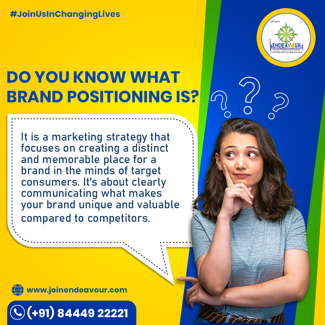 Craft a message that resonates with your target audience.
Visit- joinendeavour.com
.
.
.
.
.
.
#Endeavourpharma #MRtraining #MRBranding #BrandPositioning #MarketingStrategy #StandOutFromTheCrowd #UniqueValue #TargetAudience #ClarityMatter