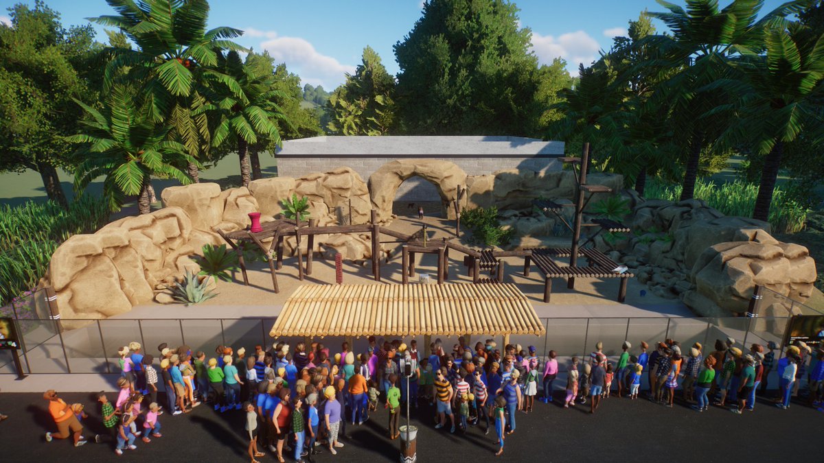 Paleo_Pizza's tweet photo. This is my first Mandrill enclosure in plant zoo, for inspiration for my build i used some photos of the mandrill enclosure at Antwerp Zoo.
https://t.co/0PpfWwEn5L
🦒- @PlanetZooGame
#planetzoo #planetzoogame #planetzoobuild #youtube https://t.co/8rOFTvQ9zx