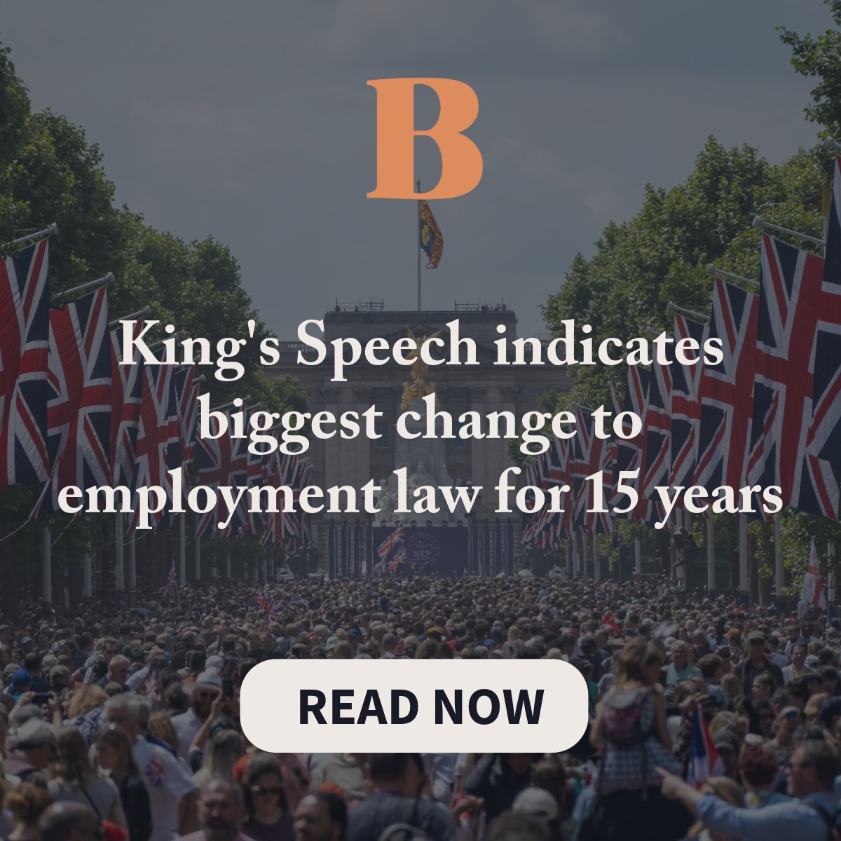 BrabnersLLP's tweet photo. 👑📢 The #KingsSpeech indicated that the new #LabourGovernment intends to implement its ‘New Deal for Working People’ in full — marking the biggest change to #EmploymentLaw since the last time Labour was in power.

➡ Read now: https://t.co/0JYLqzz1ir https://t.co/GKXWFDTxX8
