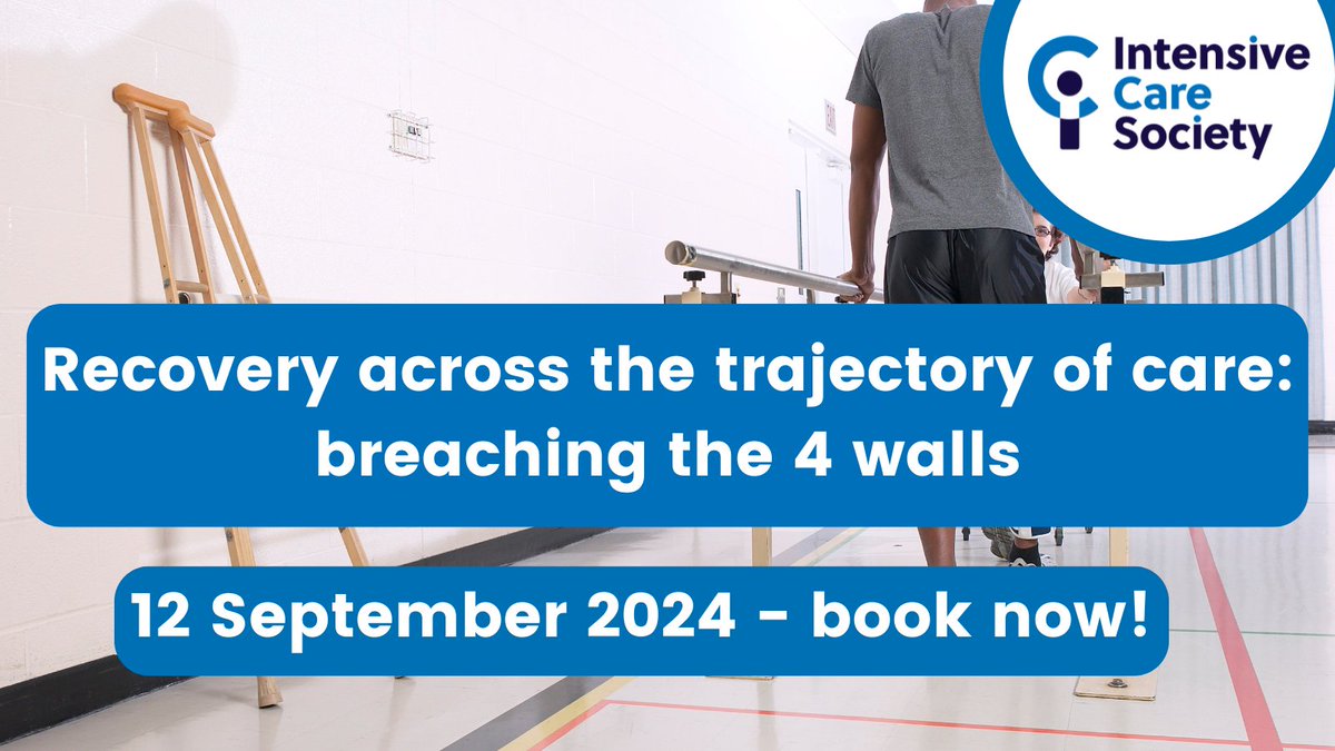 Want to understand the path to rehabilitation?

Our study day will look at the multi-professional co-ordination needed for recovery as patients leave ICU on their path to full health.

Book your place today👇

bit.ly/rehabstudy

bit.ly/rehabstudy