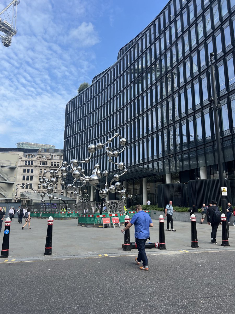 readmitch's tweet photo. New art installation near Liverpool Street Station. What is it? https://t.co/sXSCDGdpWj