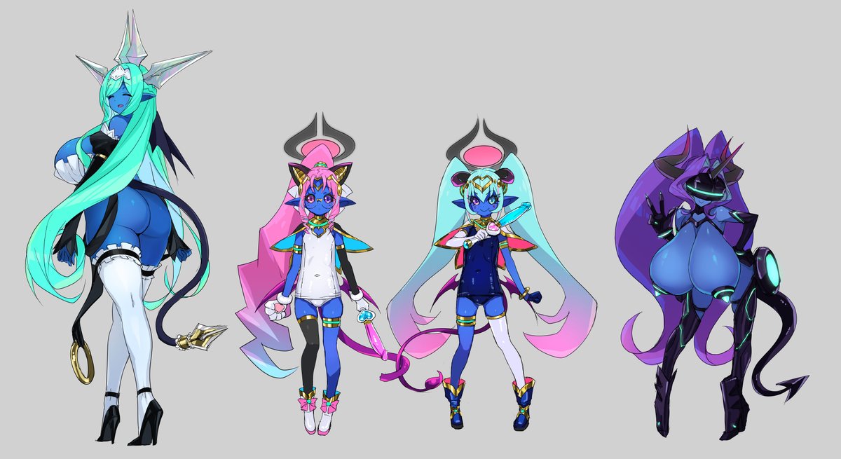 skeb納品しました
依頼者様のOCサキュバス12体大変お待たせ致しました、ご依頼ありがとうございました! 