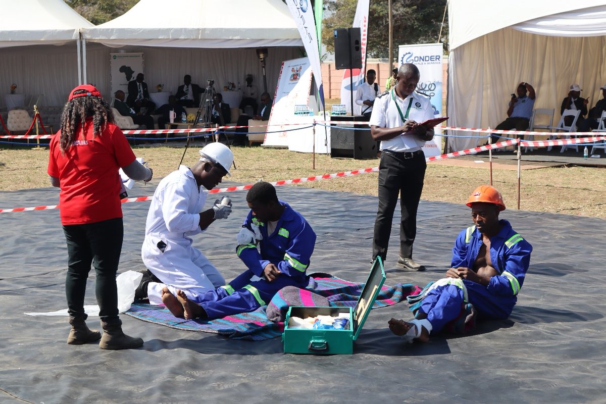 CXLmining's tweet photo. Sights from the North Zone first aid competition 2024 edition held at Borrowdale Country Club https://t.co/sv1TsLEFFy