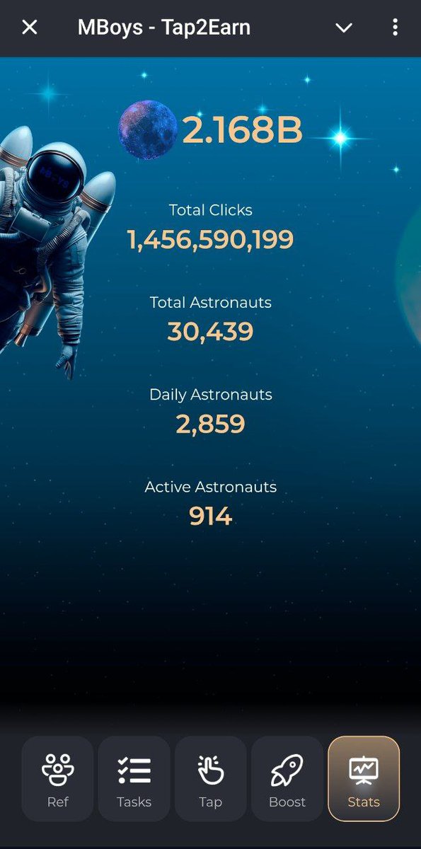 Our $MBoys 🚀 T2E bot collected 30k players 🥳

T2E Bot 👉: t.me/TapMBoys_Bot
T2E channel 👉: t.me/TapMBoys
Chat 👉: t.me/TapMBoys_Chat