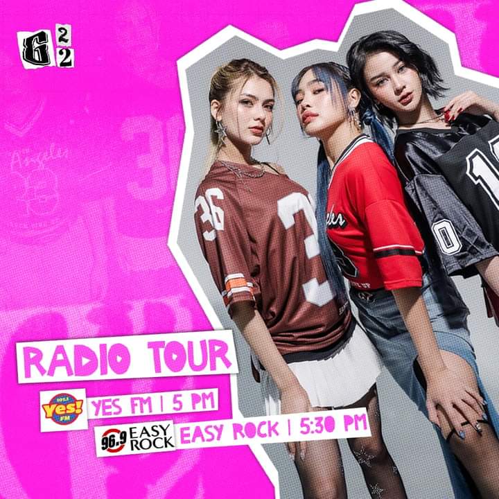 🌷Tune in tomorrow!  Yes FM Manila Easy Rock Manila 

#G22 #G22Aj #G22Alfea #G22Jaz