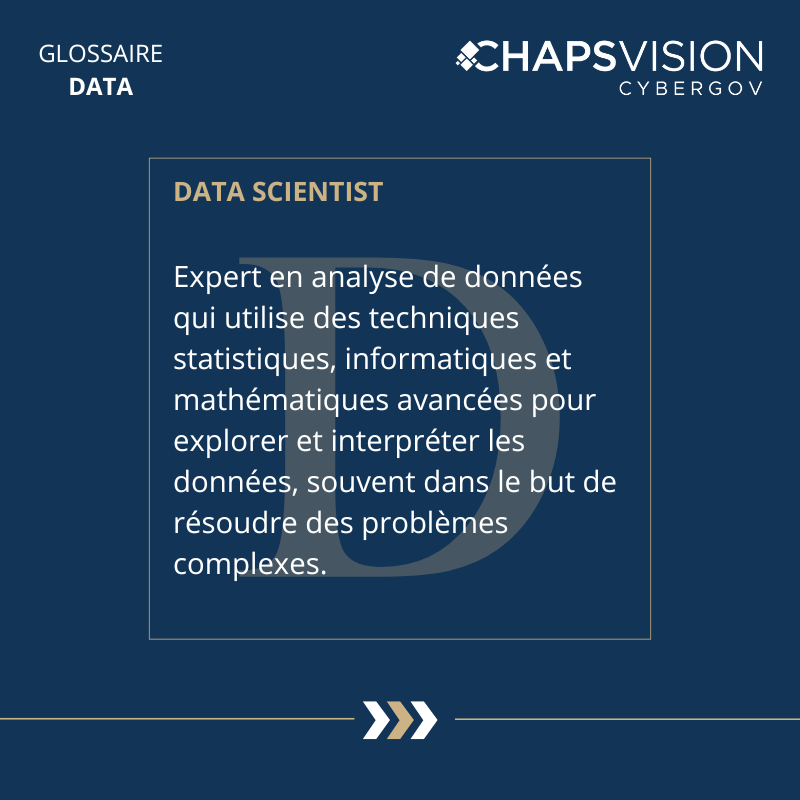 ChapsCybergov's tweet photo. [#DicoChaps] Data Scientist &amp; Data Analyst

Petit focus sur deux métiers indispensables dans l'environnement du #BigData

🤔 Le saviez-vous ?
Chez @ChapsVision, nous avons aussi des #DataScientists et #DataAnalysts

➡ Nos offres d'emploi sont sur Welcome To The Jungle 
@wttj_fr