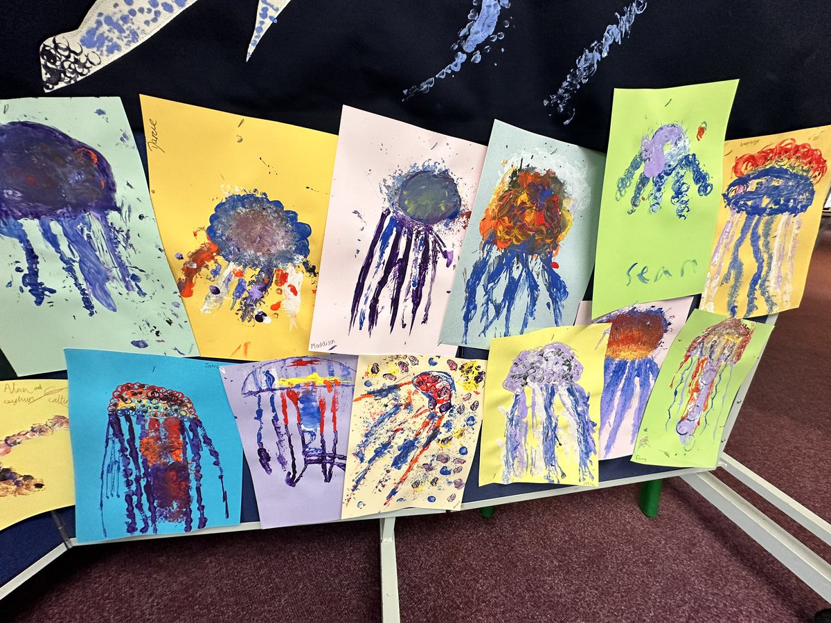 The pupils’ work was on full display <a href="/Alderton_Jun/">The Alderton Junior School</a> as they hosted an open evening to share all the fantastic work the pupils have done over the year whilst also displaying artwork from a brilliant workshop pupils across the school took part in with @brillustrations. 

🖼️ 🎨 🖌️