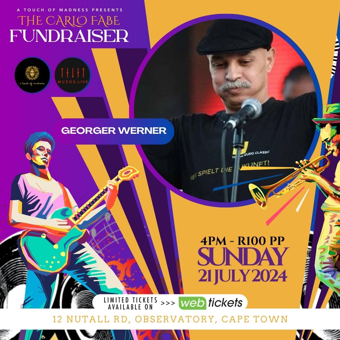 jaired_1's tweet photo. George Werner will perform with his band at The Carlo Fabe Event at A Touch of Madness on Sunday at 4pm.
Please share.
https://t.co/DhY91iNgn7 https://t.co/I0gHBiYt1x