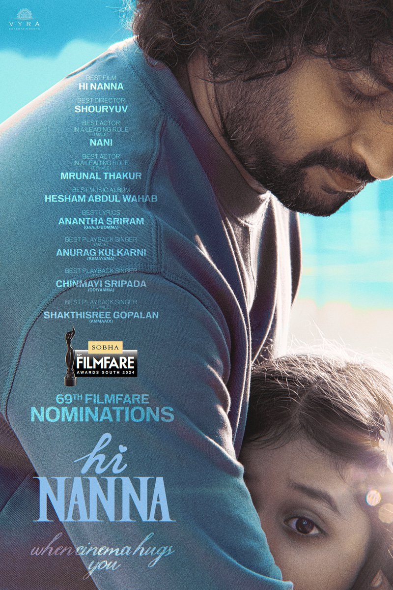 Vyra Entertainments (@vyraents) on Twitter photo Feeling the warmth and love ❤️
#HiNanna's magic at the 69th @FilmFare Nominations ✨
And these are the stalwarts representing us on the big stage 🤗
Natural 🌟 @NameIsNani @Mrunal0801 <a href="/PriyadarshiPN/">Priyadarshi Pulikonda</a> <a href="/shouryuv/">Shouryuv</a> #BabyKiara @HeshamAWMusic <a href="/SJVarughese/">Sanu John Varughese</a> <a href="/artkolla/">Kolla Avinash</a> <a href="/drteegala9/">drteegala</a> Feeling the warmth and love ❤️
#HiNanna's magic at the 69th @FilmFare Nominations ✨
And these are the stalwarts representing us on the big stage 🤗
Natural 🌟 @NameIsNani @Mrunal0801 <a href="/PriyadarshiPN/">Priyadarshi Pulikonda</a> <a href="/shouryuv/">Shouryuv</a> #BabyKiara @HeshamAWMusic <a href="/SJVarughese/">Sanu John Varughese</a> <a href="/artkolla/">Kolla Avinash</a> <a href="/drteegala9/">drteegala</a>