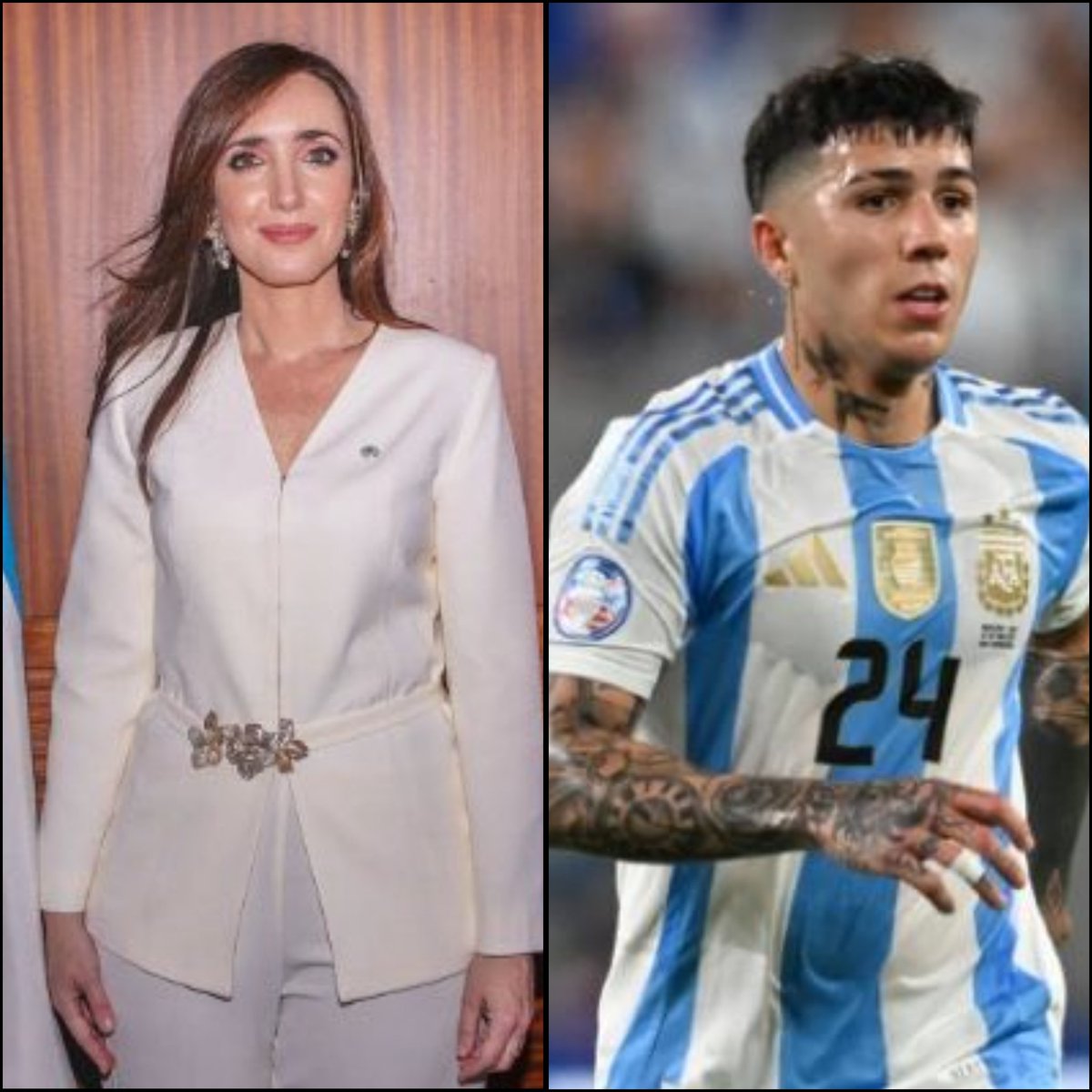 Blue_Footy's tweet image. Argentina's Vice-President Victoria Villarruel: 

🗣️ "No colonialist country is going to intimidate us for a football song or for telling the truths that they do not want to admit. Stop feigning indignation, hypocrites. Enzo, I'm with you."