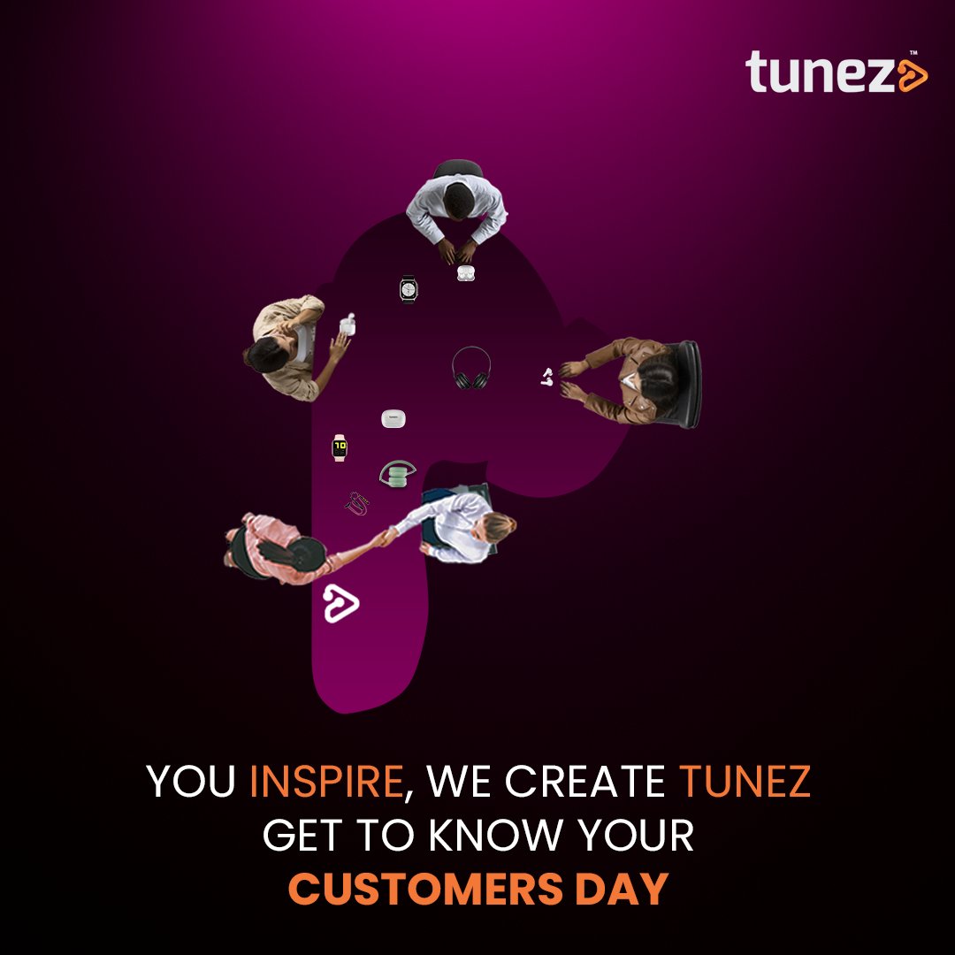 tunez_go's tweet image. Happy &apos;Get to Know Your Customers Day&apos; from all of us at Tunez! Your feedback inspires us to create products you love. 🎧💙

#CustomerAppreciation #Tunez #GetToKnowYourCustomersDay #Gotunez