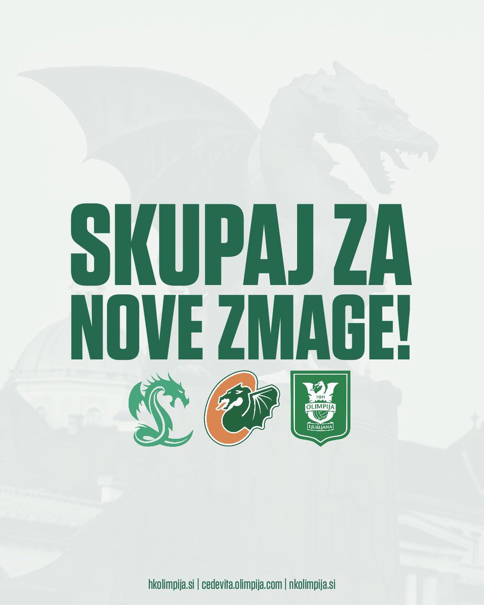nkolimpija's tweet photo. Z veseljem in ponosom naznanjamo skupno sodelovanje med NK Olimpija, @KKCedOL in @HKOlimpija! 🤝🏼

Sodelovanje med vsemi tremi klubi predstavlja novo ero za ljubljanski šport, v kateri bodo košarka, nogomet in hokej ustvarjali nepozabne trenutke za navijače in celotno skupnost. https://t.co/YOZNwuI7vm
