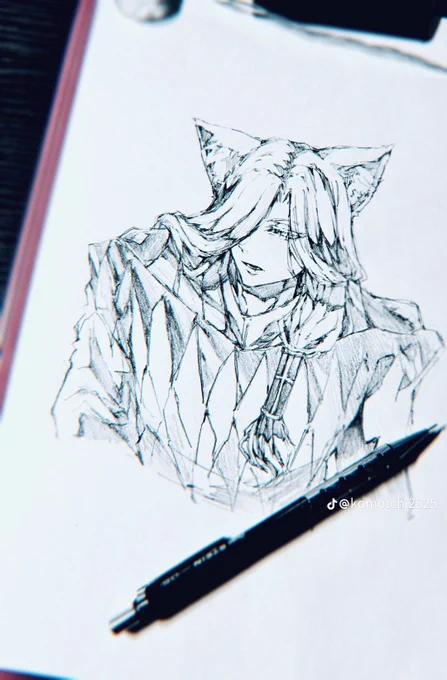気に入ったけど毎回どっかにいって行方不明になる絵なんて山のようにありますよ笑 #創作  #original_character 