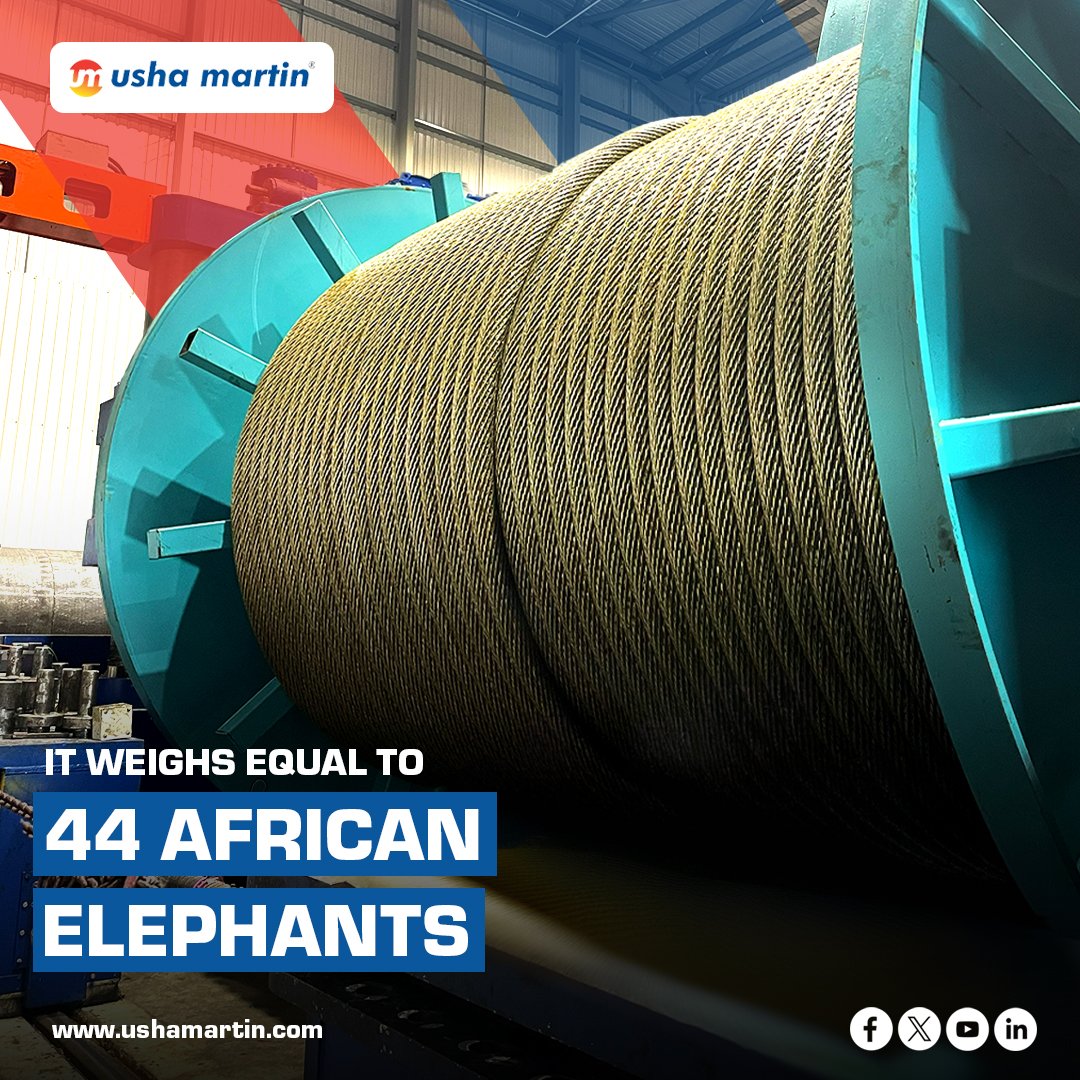 UshaMartinLtd's tweet photo. #OCEANMAX wire ropes are meticulously designed and engineered to the highest quality standards, ensuring optimum service life and #safety in every use.
Ready to take your projects to new heights? Explore our diverse range of products and solutions at https://t.co/YdbKdFpi3u https://t.co/Y76ttxMHs1