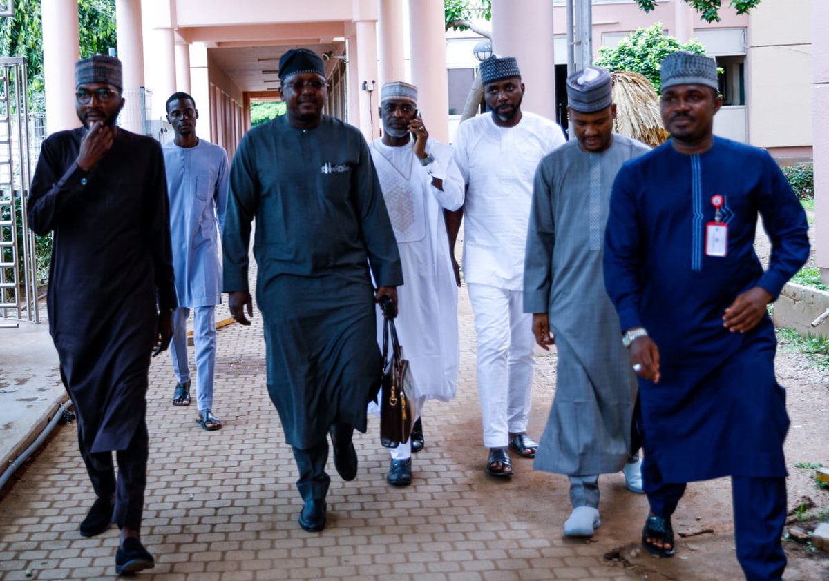 Sokoto Ministry of Innovation and Digital Economy (@sokotodigital) on Twitter photo Sokoto Ministry of Innovation & Digital Economy visits Permanent Secretary, Federal Ministry of Communications, Innovation & Digital Economy <a href="/FMCIDENigeria/">Fed. Min. of Comms, Innovation & Digital Economy</a>, Engr Faruk Yusuf Yabo FNSE. The Hon. Com. <a href="/SokotoDigital/">Sokoto Ministry of Innovation and Digital Economy</a> <a href="/Hon_Bashar_K/">Bashar Umar Kwabo</a> led the team, incl. Perm. Sec. Dr <a href="/nasirdaniya/">Nasir Daniya PhD</a> etc. Sokoto Ministry of Innovation & Digital Economy visits Permanent Secretary, Federal Ministry of Communications, Innovation & Digital Economy <a href="/FMCIDENigeria/">Fed. Min. of Comms, Innovation & Digital Economy</a>, Engr Faruk Yusuf Yabo FNSE. The Hon. Com. <a href="/SokotoDigital/">Sokoto Ministry of Innovation and Digital Economy</a> <a href="/Hon_Bashar_K/">Bashar Umar Kwabo</a> led the team, incl. Perm. Sec. Dr <a href="/nasirdaniya/">Nasir Daniya PhD</a> etc.