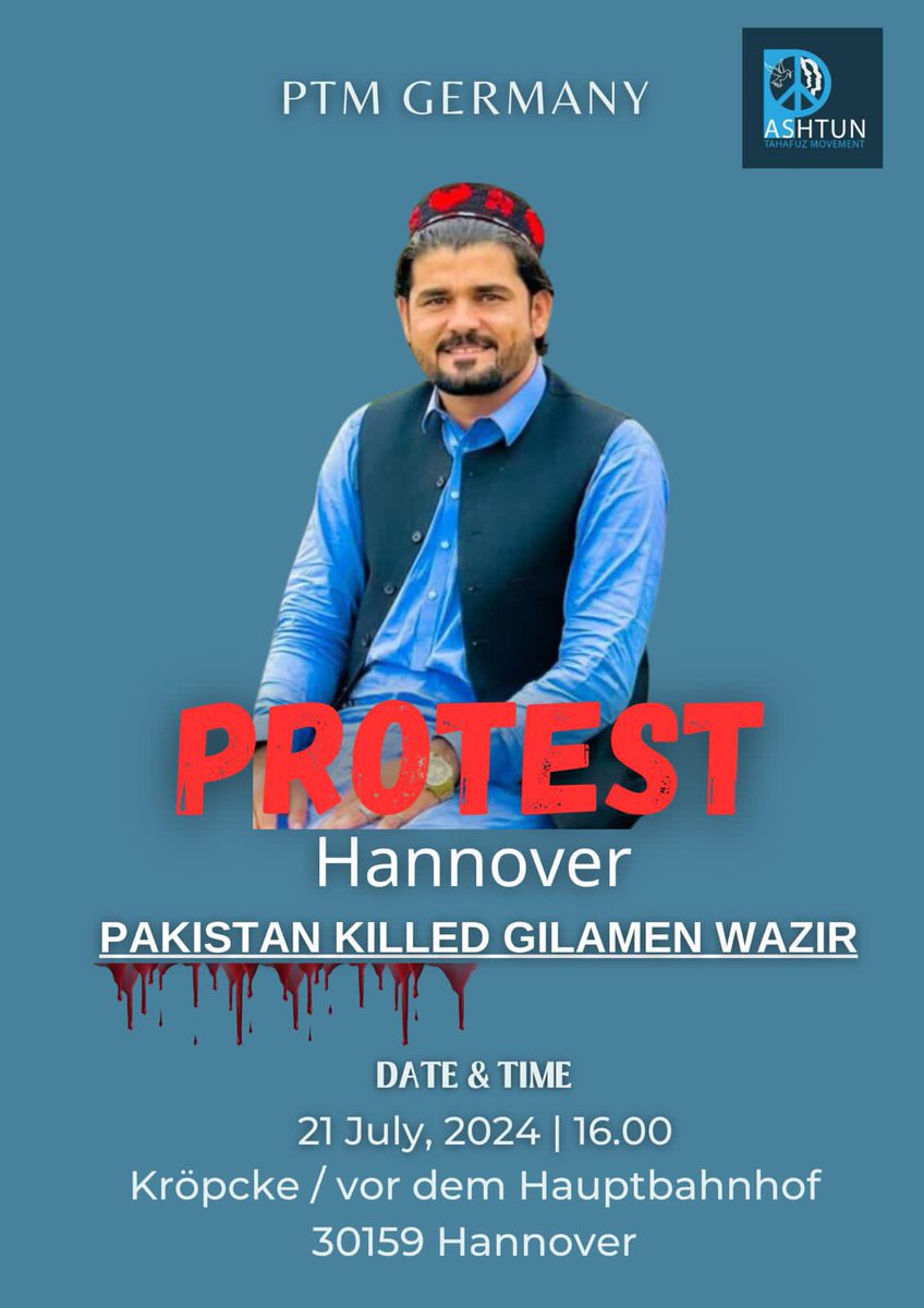 PashtonNaseer's tweet image. پی ټی ایم جرمنی احتجاجی شیډول 20 جولایې او 21 جولایې باندی لانګ مارچ او مظاهري جرمنی کې میشت افغانانو نه ده ګډون هیله کوو 
#GermanyProtests