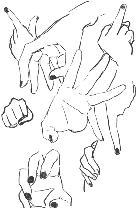 俺は雰囲気で手を描いている 