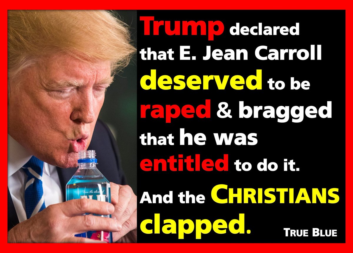 I'm fed up with the Biden bashing, while the Convicted Felon is being treated like a fucking king!

I'm over the media ignoring the FACTS about Trump!

Liar
Rapist
Fraud
Cheat
Traitor
Conman
Insurrectionist 
Convicted Felon

If you don't #VoteBlue, this is what you get America 👇