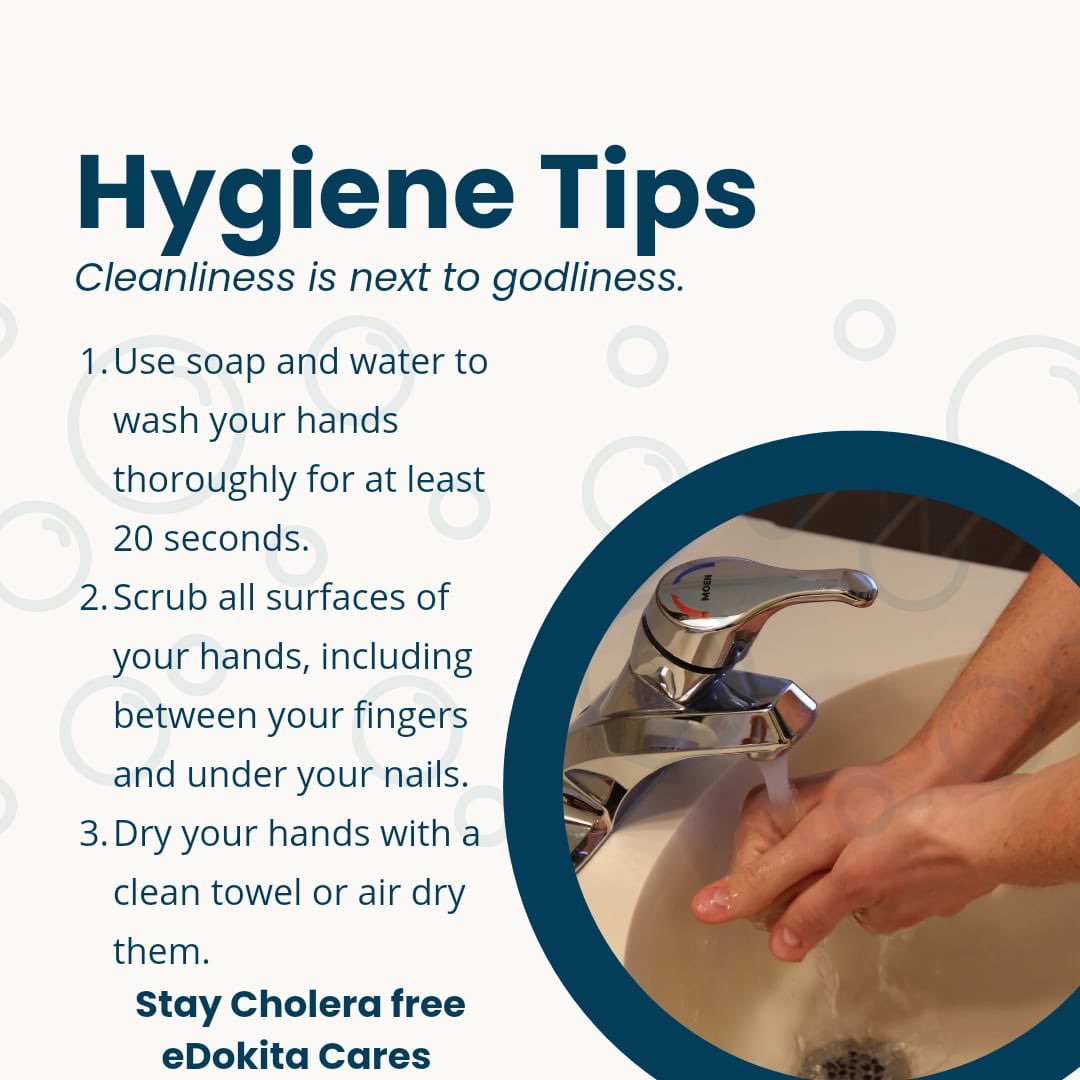 edokitaHealth's tweet photo. Stay fresh, stay clean, stay healthy! Don’t let germs and bacteria bring you down. Make hygiene a part of your daily routine and feel the difference!
#HygieneIsImportant #StayHealthy #FreshAndClean #cholera https://t.co/IPZzLN9vxN