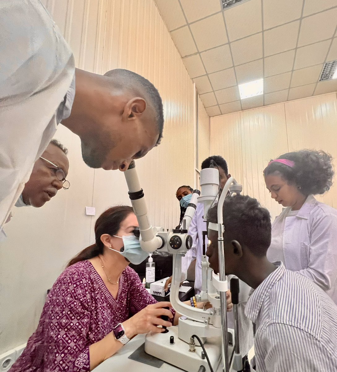 #Cureblindness continues its ophthalmology training partnership in #Eritrea through visiting faculty trainings. Eritrea recently welcomed Dr. Rostov as part of a broader initiative 2 transfer skills that support Eritrea’s efforts 2 build a sustainable &amp; affordable eye care system